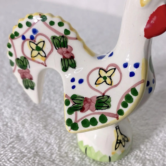 Vintage Ceramic Rooster Figurine - Picture 11 of 13